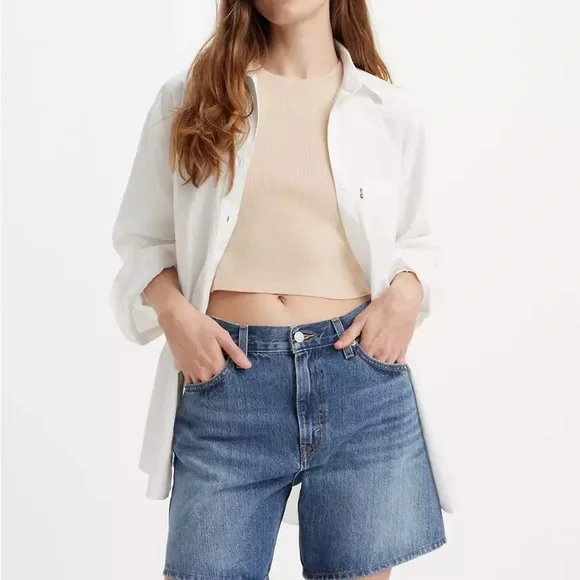 Levi's High-Waisted Jean Shorts - Picture 8 of 13